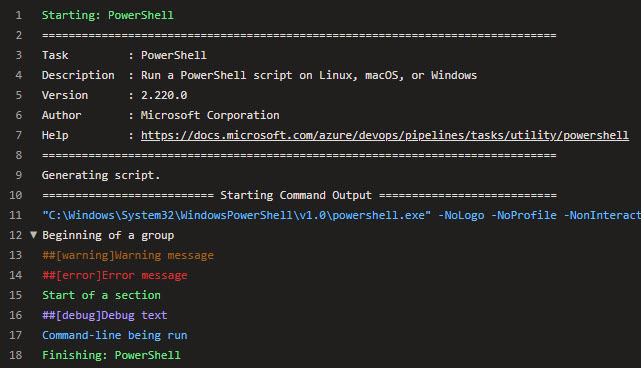 Log Information with Pretty Colors to Build Output